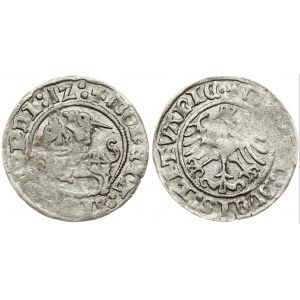 Lithuania 1/2 Grosz 1512 Vilnius. Sigismund I the Old (1506-1548). Obverse: +MONETA:SIGISMVNDI:1Z: Reverse: +MAGNI...