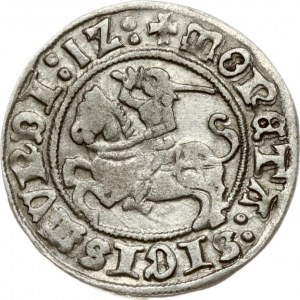 Lithuania 1/2 Grosz 1512 Vilnius. Sigismund I the Old (1506-1548). Obverse: +MONETA:SIGISMVNDI:1Z: Reverse: +MAGNI...
