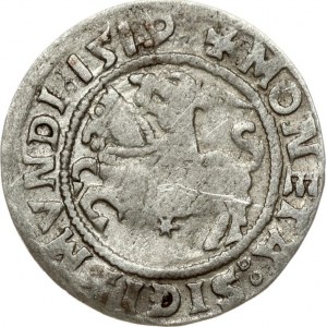 Lithuania 1/2 Grosz 1519 Vilnius. Sigismund I the Old (1506-1548). Obverse: +MONETA:SIGISMVNDI:1519 Reverse: +MAGNI...