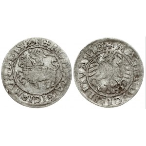 Lithuania 1/2 Grosz 1519 Vilnius. Sigismund I the Old (1506-1548). Obverse: +MONETA:SIGISMVNDI:1519: Reverse: +MAGNI...