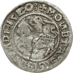 Lithuania 1/2 Grosz 1520 Vilnius. Sigismund I the Old (1506-1548). Obverse: +MOИETA:SIGISMVИDI:15Z0: Reverse: +MAGИI...
