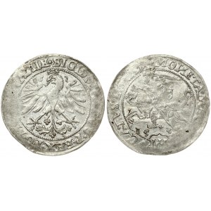 Lithuania 1 Grosz 1535 Vilnius. Sigismund I the Old(1506-1548). Obverse: 6-angle star. Reverse: ...LITVAИ...