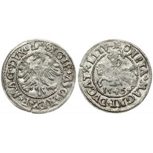 Lithuania 1/2 Grosz 1546 Vilnius. Sigismund II Augustus (1545-1572). Variety with the 3d knight for this year...