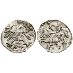 Lithuania 1 Denar 1557 Vilnius. Sigismund II Augustus(1547-1572). Silver. Cesnulis-Ivanauskas 2SA16-7; Kop. 3252 (R3...