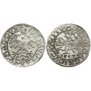 Lithuania 1/2 Grosz 1557 Vilnius. Sigismund II Augustus (1545-1572). Legend ends L/LITV. Silver. Cesnulis...