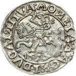 Lithuania 1/2 Grosz 1557 Vilnius. Sigismund II Augustus (1545-1572). Legend ends LI/LITVA, trefoil on both sides...
