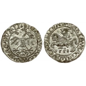 Lithuania 1/2 Grosz 1558 Vilnius. Sigismund II Augustus (1545-1572). Legend ends LI/LITVA. Silver. Cesnulis...