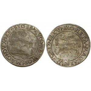 Lithuania 1 Grosz 1559 Vilnius. Sigismund II Augustus (1545-1572). Obverse: SIGIS AVG REX POL MAG DVX LIT; Reverse...