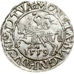 Lithuania 1/2 Grosz 1559 Vilnius. Sigismund II Augustus (1545-1572). Legend ends L/LITVA. Silver. Cesnulis...
