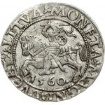 Lithuania 1/2 Grosz 1560 Vilnius. Sigismund II Augustus (1545-1572). Obverse: SIGIS AVG REX PO MAG DVX L* Reverse...