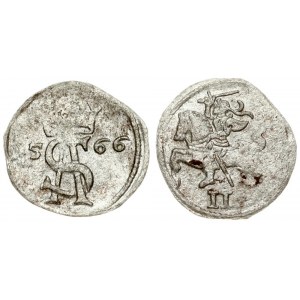 Lithuania 2 Denar 1566 Vilnius. Sigismund II Augustus (1545-1572). Silver. Cesnulis-Ivanauskas 3SA1...