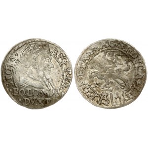 Lithuania 1 Polish Grosz 1568 Tykocin. Sigismund II Augustus (1545-1572). Legend ends: L/LIT. Silver. Ivanauskas 5SA42...