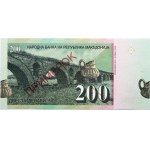 Macedonia 200 Denari 2013 SPECIMEN 'Skopje Aqueduct' Fantasy Banknote. Limited Edition; Skopje Aqueduct...