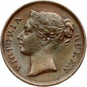 Malaysia Straits Settlements 1/2 Cent 1845. Victoria (1837-1901). Obverse: Crowned bust facing left. Lettering...