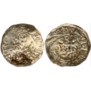 Netherlands. Groningen. 1 Denar ND Bishop of Utrecht Bernold (1040-1054). Groningen mint. Silver 0.58g. Ilisch 18.1.3...