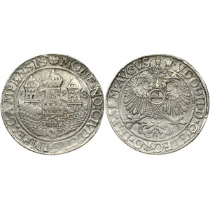 Netherlands Kampen 1 Thaler 1598. Obverse: Crowned imperial eagle Reverse: City...