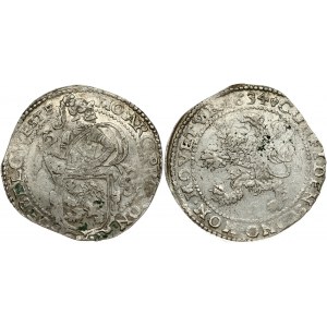 Netherlands WEST FRIESLAND 1 Lion Daalder 1634 Obverse: Armored knight standing to left with head right. Reverse...
