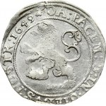 Netherlands ZWOLLE 1 Lion Daalder 1649 Obverse: Armored knight looking right above lion shield. Reverse...