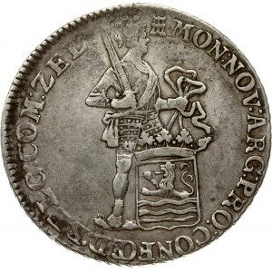 Netherlands Zeeland 1 Silver Ducat 1791 Obverse: Standing armored Knight with crowned Zeeland shield at feet. Reverse...