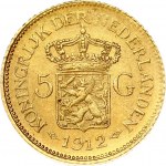 Netherlands 5 Gulden 1912 Wilhelmina I(1890-1948). Obverse: Bust right. Reverse: Crowned arms divide value...