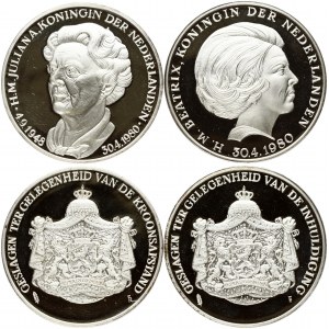 Netherlands Medal 1980 Beatrix (1980-2013). Obverse: A portrait of Queen Beatrix; facing right. Reverse...