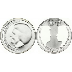 Netherlands 10 Euro 2002 Royal Wedding of Willem-Alexander and Maxima. Beatrix(1980-2013). Obverse: Queen's head left...