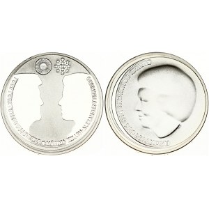 Netherlands 10 Euro 2002 Royal Wedding of Willem-Alexander and Maxima. Obverse: Bust of Queen Beatrix facing left...