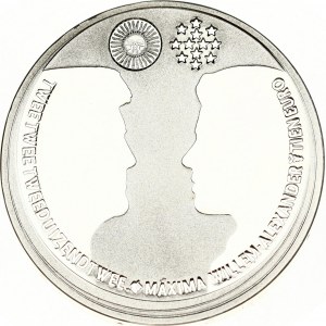 Netherlands 10 Euro 2002 Royal Wedding of Willem-Alexander and Maxima. Obverse: Bust of Queen Beatrix facing left...