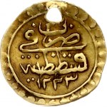 Ottoman Empire 1/4 Zeri Mahbub 1255 (1810) Mahmud II (1808-1839). Obverse: Toughra at centre...