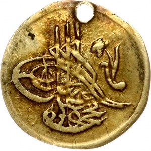 Ottoman Empire 1/4 Zeri Mahbub 1255 (1810) Mahmud II (1808-1839). Obverse: Toughra at centre...