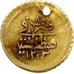 Ottoman Empire 1/4 Zeri Mahbub 1230 (1815) Mahmud II (1808-1839). Obverse: Toughra at centre...