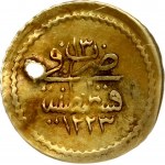 Ottoman Empire 1/4 Zeri Mahbub 1246 (1821) Mahmud II (1808-1839). Obverse: Toughra at centre...