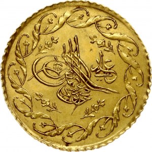 Ottoman Empire 1 Cedid Mahmudiye 1248 (1833) Mahmud II (1808-1839). Obverse: Toughra; flowers within designed wreath...