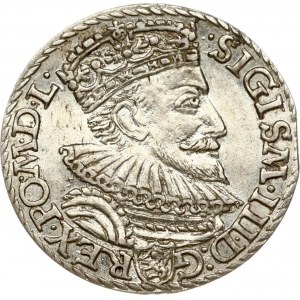 Poland 3 Groszy 1593 Malbork. Sigismund III Vasa (1587-1629). Obverse: Crowned bust of king faces right. Reverse...