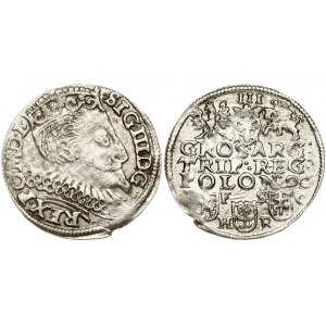 Poland 3 Groszy 1596 Bydgoszcz. Sigismund III Vasa (1587-1629). Obverse: Crowned bust of king faces right. Reverse...