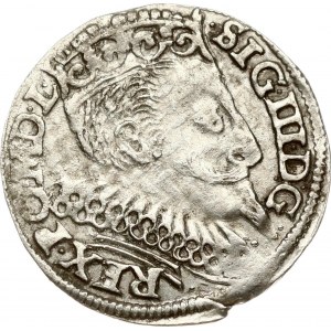 Poland 3 Groszy 1596 Bydgoszcz. Sigismund III Vasa (1587-1629). Obverse: Crowned bust of king faces right. Reverse...