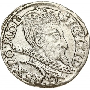 Poland 3 Groszy 1597 Poznan. Sigismund III Vasa (1587-1629). Obverse: Crowned bust of king faces right. Reverse...