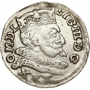 Poland 3 Groszy 1599 Lublin. Sigismund III Vasa (1587-1629). Obverse: Crowned bust of king faces right. Reverse...