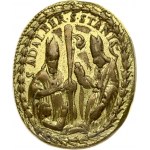 Poland Medal (18 Century) Adalbert Stanislavs. GLORIA REGNI POLONIE (Brass; gilding). Weight approx: 16.27 g. Diameter...