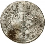 Poland 8 Groszy 1753 August III(1733-1763). Obverse: Crowned bust right. Obverse Legend: D G AVGVSTVS III .... Reverse...