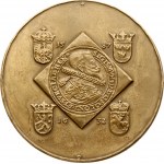 Poland Medal (1980) from the royal series of PTAiN - Zygmunt III Waza. Warsaw. Obverse: Of thaler clips from 1614...