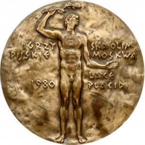 Poland Medal (1980) of the Polish Olympic Committee Olympic Games Moscow Lake Placid. Warsaw. Obverse...