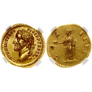 Roman Empire 1 Aureus (151-152) Antoninus Pius. ANTONINUS PIUS A.D. 138-161. AV Aureus (Gold. 7.26 gms); Rome Mint, A.D...