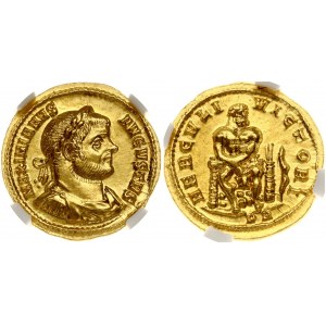Roman Empire 1 Aureus(286 - 305) Maximianus. MAXIMIAN, A.D. 286-310. AV Aureus (Gold. 5.30 gms); Treveri Mint A.D. 293...
