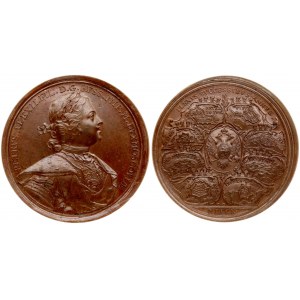 Russia Medal (1710) in memory of the military successes of Russia in 1710...