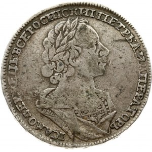 Russia 1 Rouble 1724 Peter I (1699-1725). Obverse: Laureate bust right. Reverse...