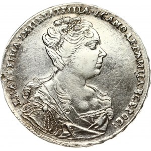 Russia 1 Rouble 1727 Catherine I (1725-1727). Obverse: Bust right. Reverse: Crown above crowned double-headed eagle. ...