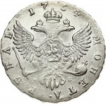 Russia 1 Rouble 1754 ММД-МБ Moscow. Elizabeth (1741-1762). Obverse: Crowned bust right. Reverse...