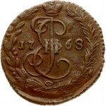 Russia 1 Denga 1768 ЕМ Catherine II (1762-1796). Obverse: Crowned monogram divides date within wreath. Reverse: St...