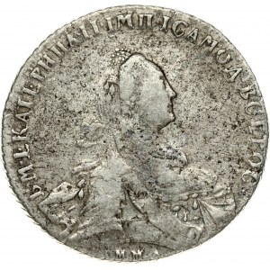 Russia 1 Rouble 1768 ММД-EI Moscow. Catherine II (1762-1796). Obverse: Crowned bust right. Reverse...